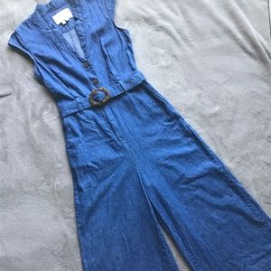 Anthropologie Size 2 Rare Denim Jumpsuit